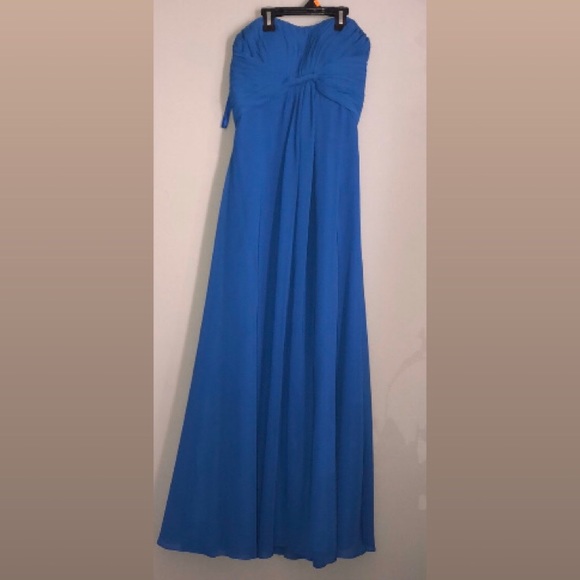 Blue Prom/bridesmaid Dress - Picture 2 of 4